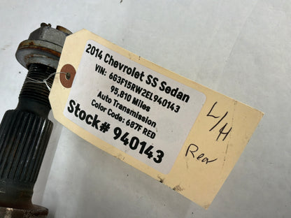 2014 Chevy SS Sedan LH Driver Rear CV Axle Half Shaft OEM