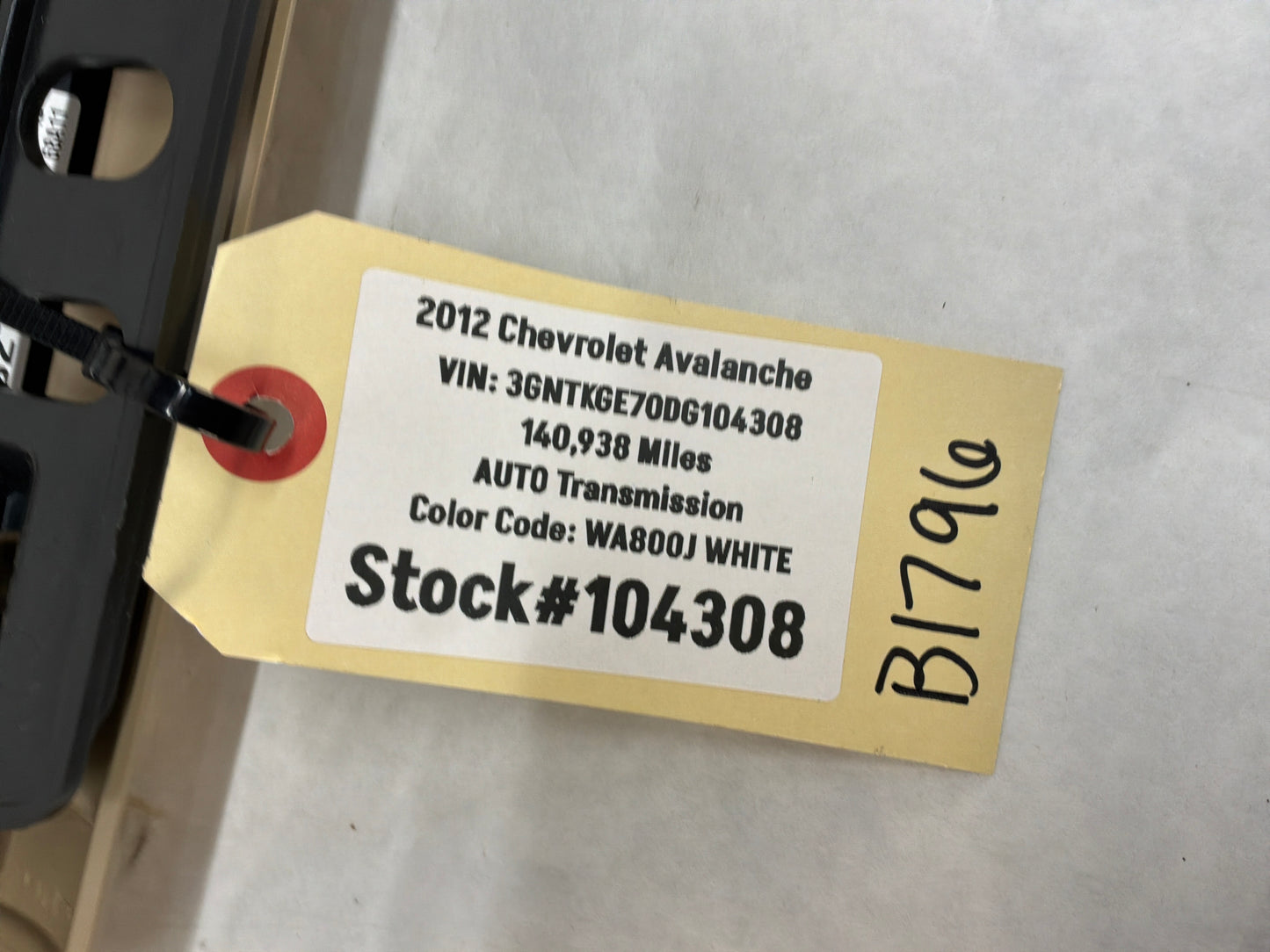 2012 Chevy Avalanche Rear Entertainment TV DVD System OEM
