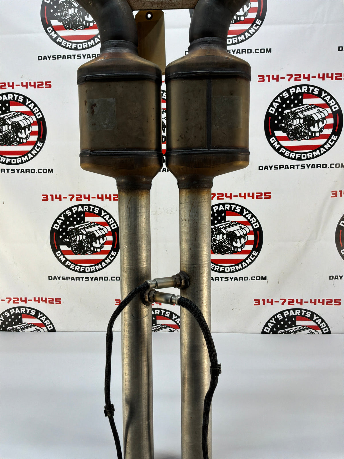 2002 Chevy C5 Corvette Factory OEM Exhaust Mid H Pipe w/ Catalytic Converters