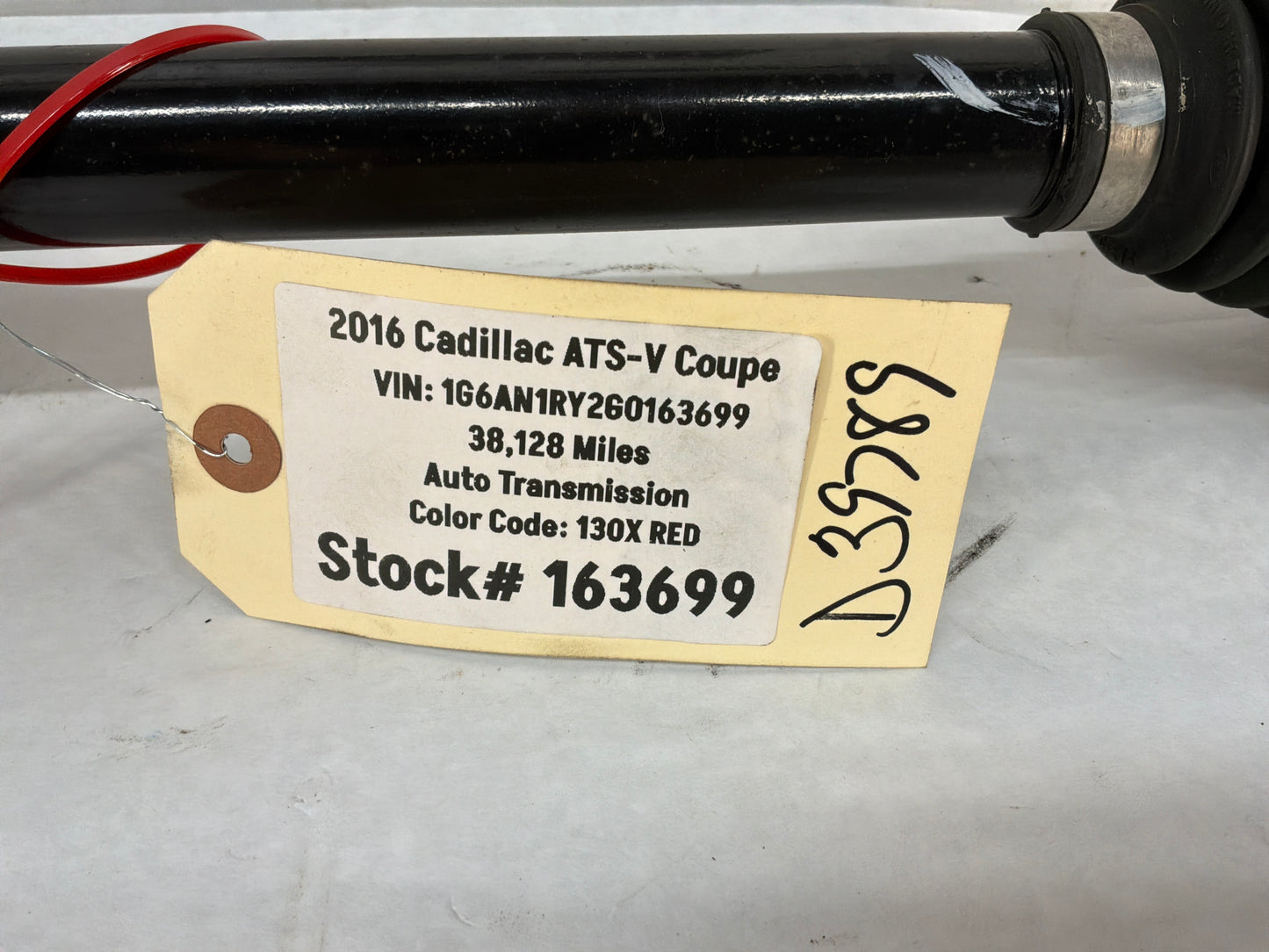 2016 Cadillac ATS-V Coupe RH Passenger Rear CV Axle Shaft OEM