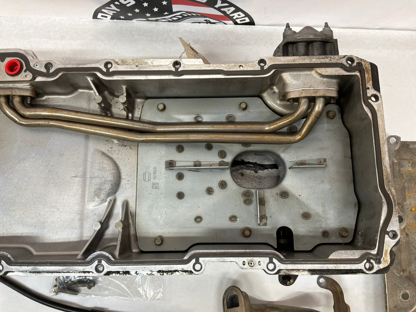 2005 Pontiac GTO Complete Oil Pan Assembly Pick Up Tube Windage Tray Dip Stick OEM