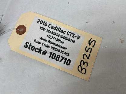 2016 Cadillac CTS-V RH Passenger Interior C Pillar Black Suede OEM