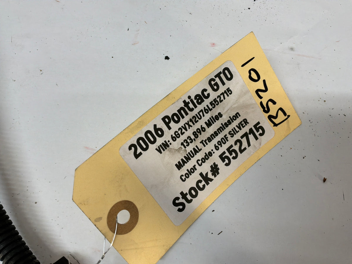 2006 Pontiac GTO Starter Alternator Positive Negative Battery Cable Wire Wiring Harness OEM