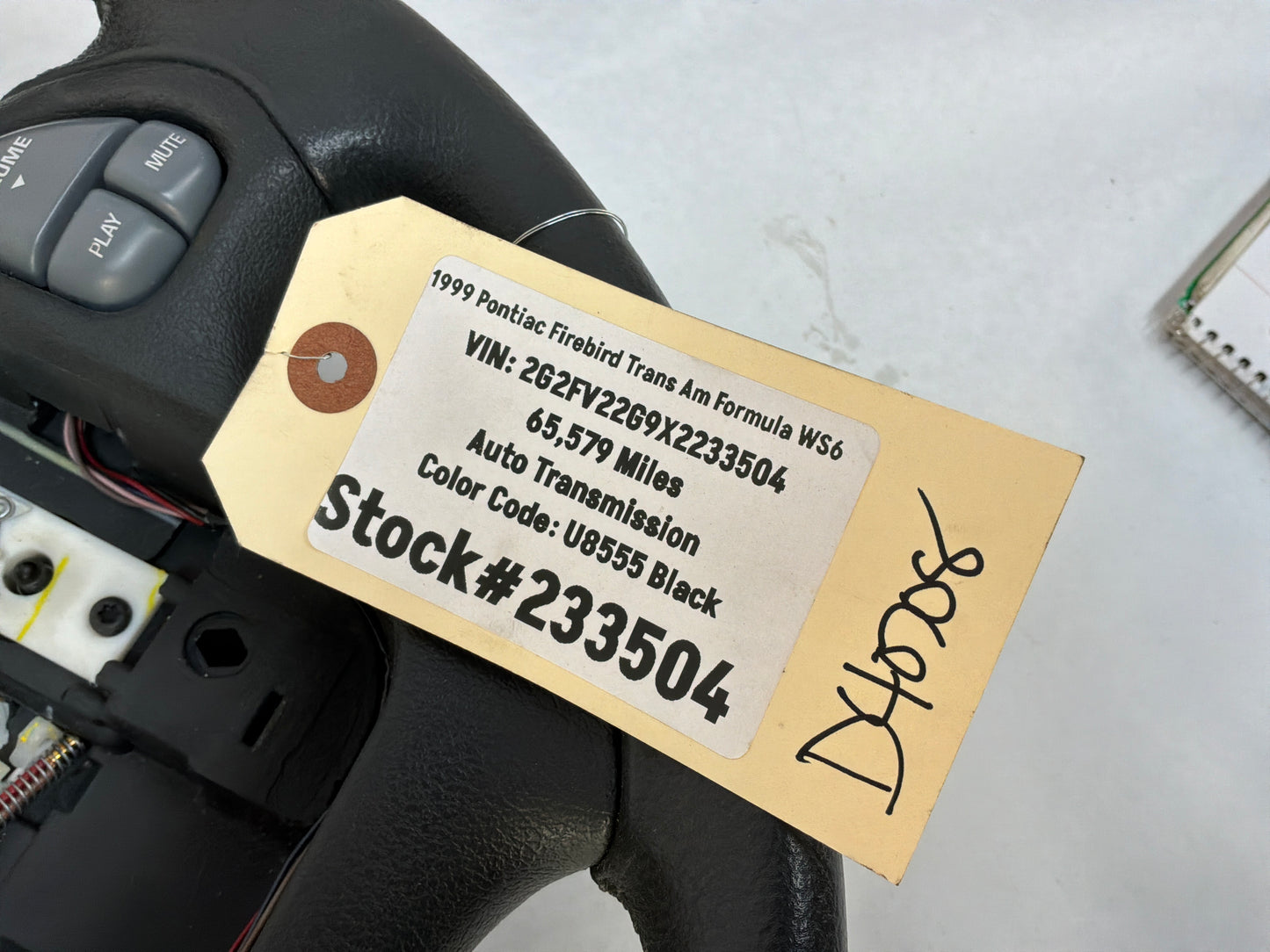1999 Pontiac Firebird Trans Am Formula WS6 Steering Wheel OEM
