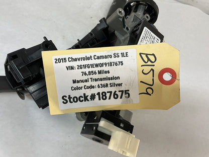2015 Chevrolet Camaro SS 1LE Steering Column Ignition w/ Key Turn Signal Blinker Wiper Controls Arms OEM