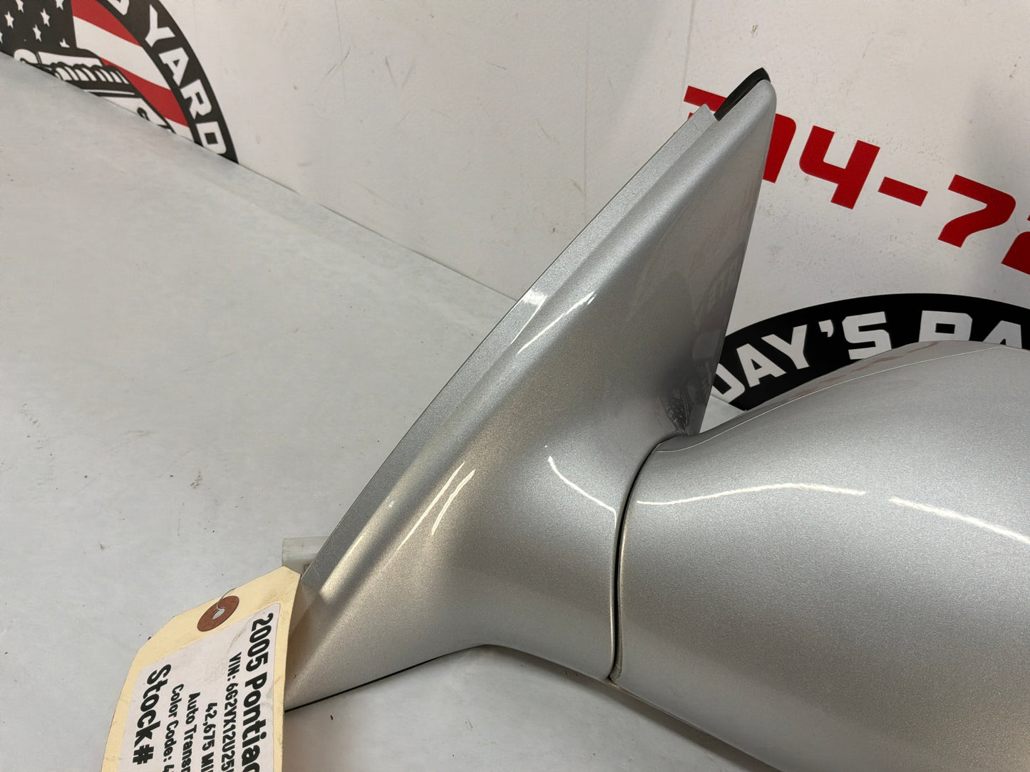 2005 Pontiac GTO LH Driver Exterior Side Mirror Silver OEM