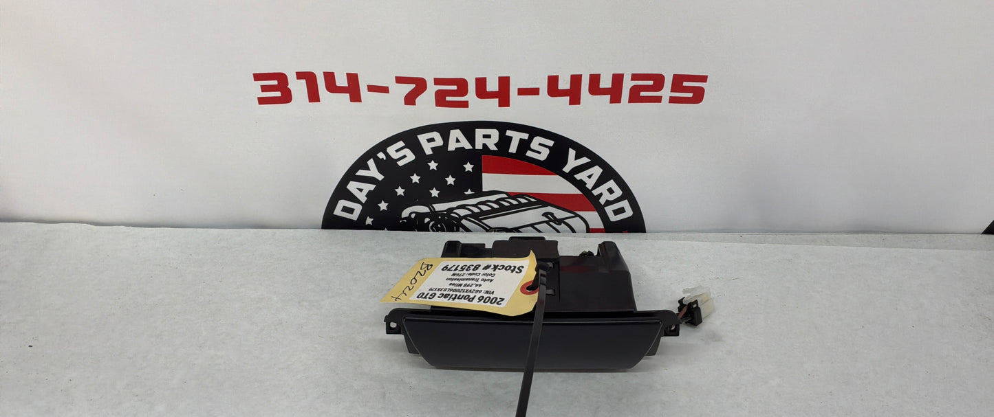 2006 Pontiac GTO Lower Radio Ashtray Compartment Smokers Package OEM