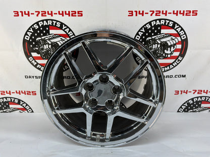 2002 Chevy C5 Corvette Z06 Replica Triple Chrome Rear Wheel Rim 18x9.5