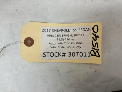 2017 Chevrolet SS Sedan Trunk Weather Strip Seal OEM