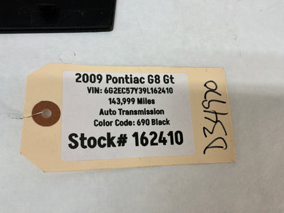 2009 Pontiac G8 GT Center Dash Radio Bezel Trim Molding Panel Speaker Grille OEM - Day's Parts Yard
