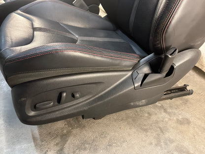 2014 Chevy SS Sedan Seats Fronts and Rears Black Leather Alcantara Suede OEM