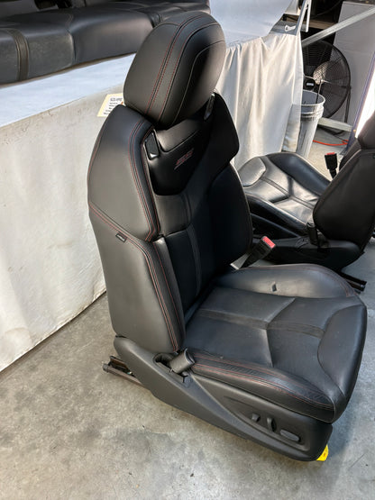 2015 Chevrolet SS Sedan Front and Rear Black Leather Seats OEM