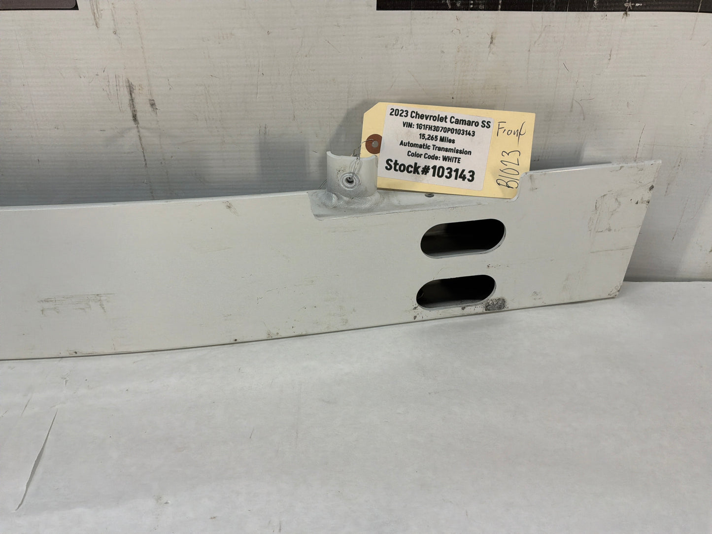 2023 Chevy Camaro SS Front Bumper Impact Bar White OEM