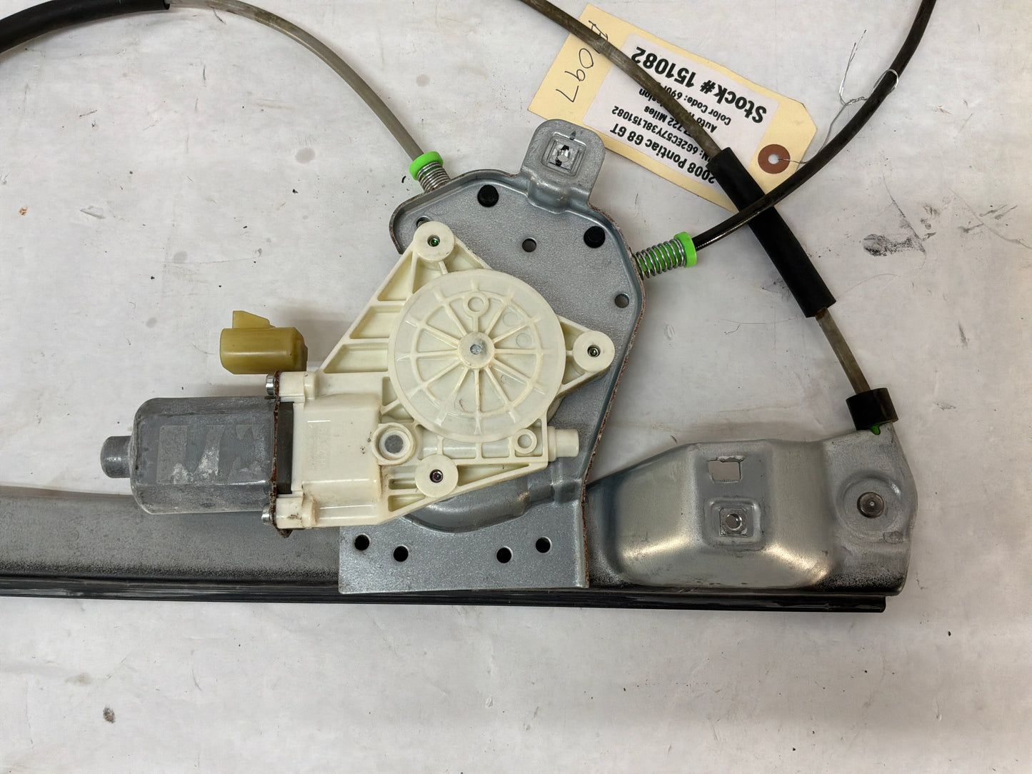2008 Pontiac G8 GT LH Driver Front Door Window Regulator Motor OEM