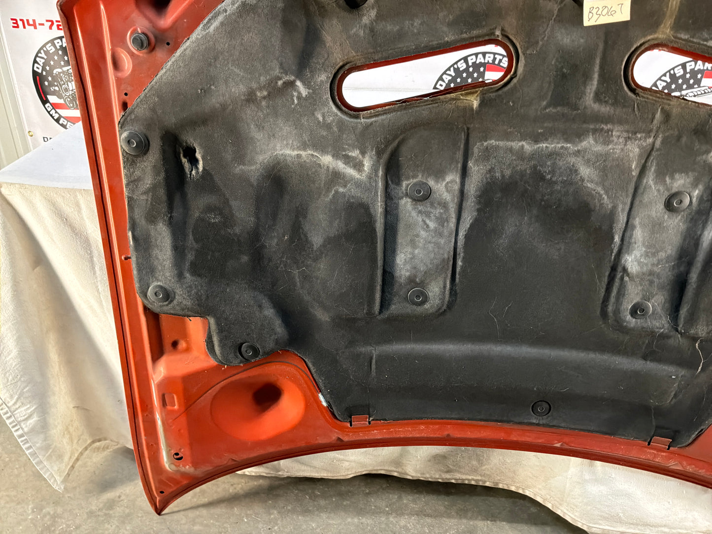 2008 Pontiac G8 Base Hood Assembly OEM Orange