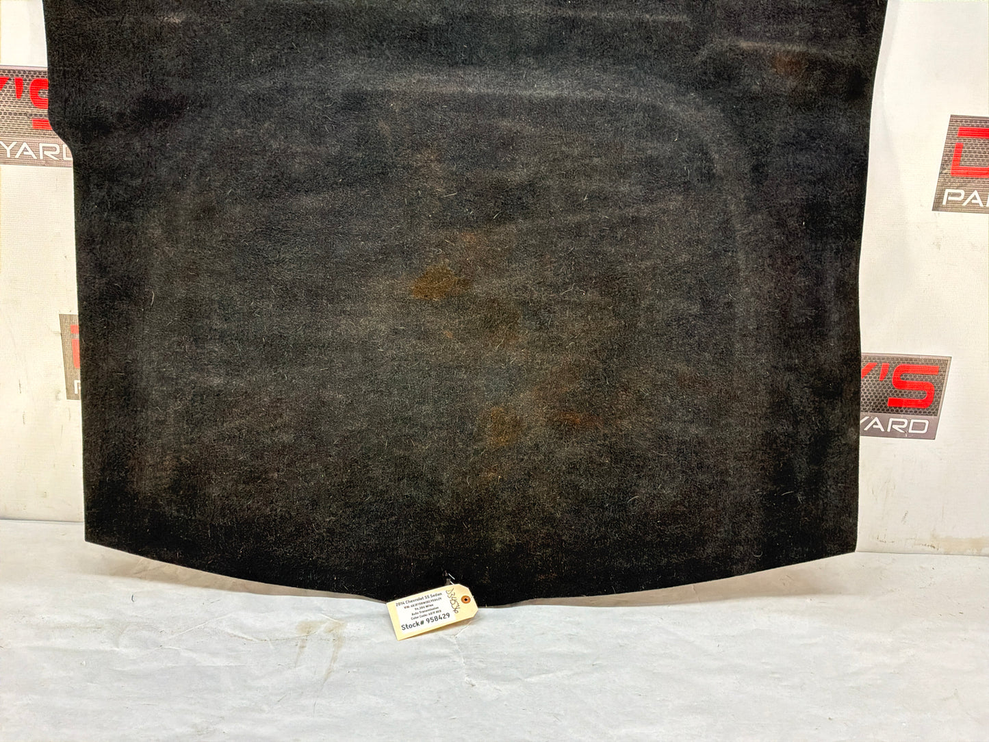 2014 Chevy SS Sedan Spare Tire Trunk Compartment Carpet Floor Panel Cover OEM - Day's Parts Yard