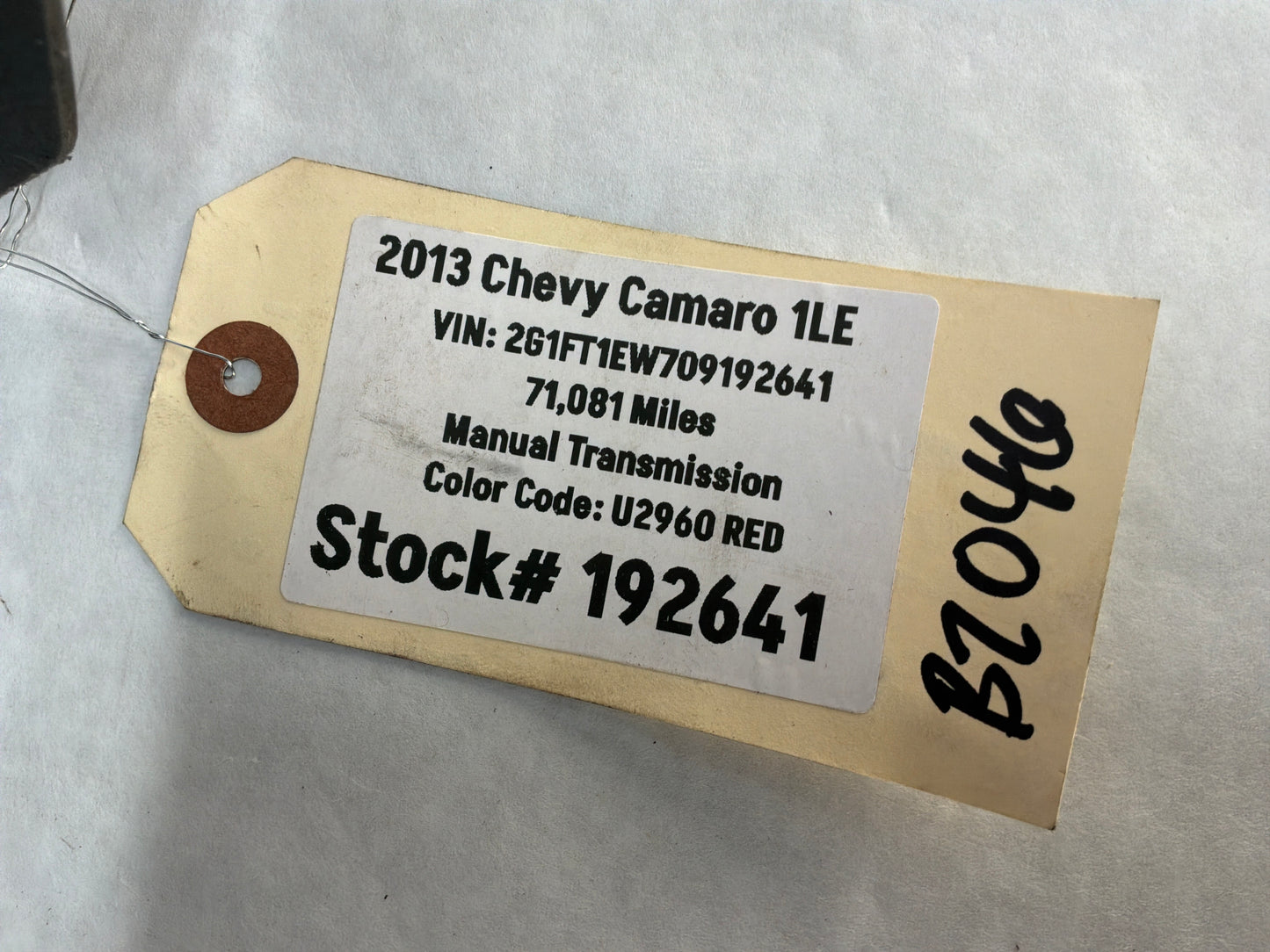 2013 Chevy Camaro 1LE LH Driver Front Fender Wheel House Well Liner OEM