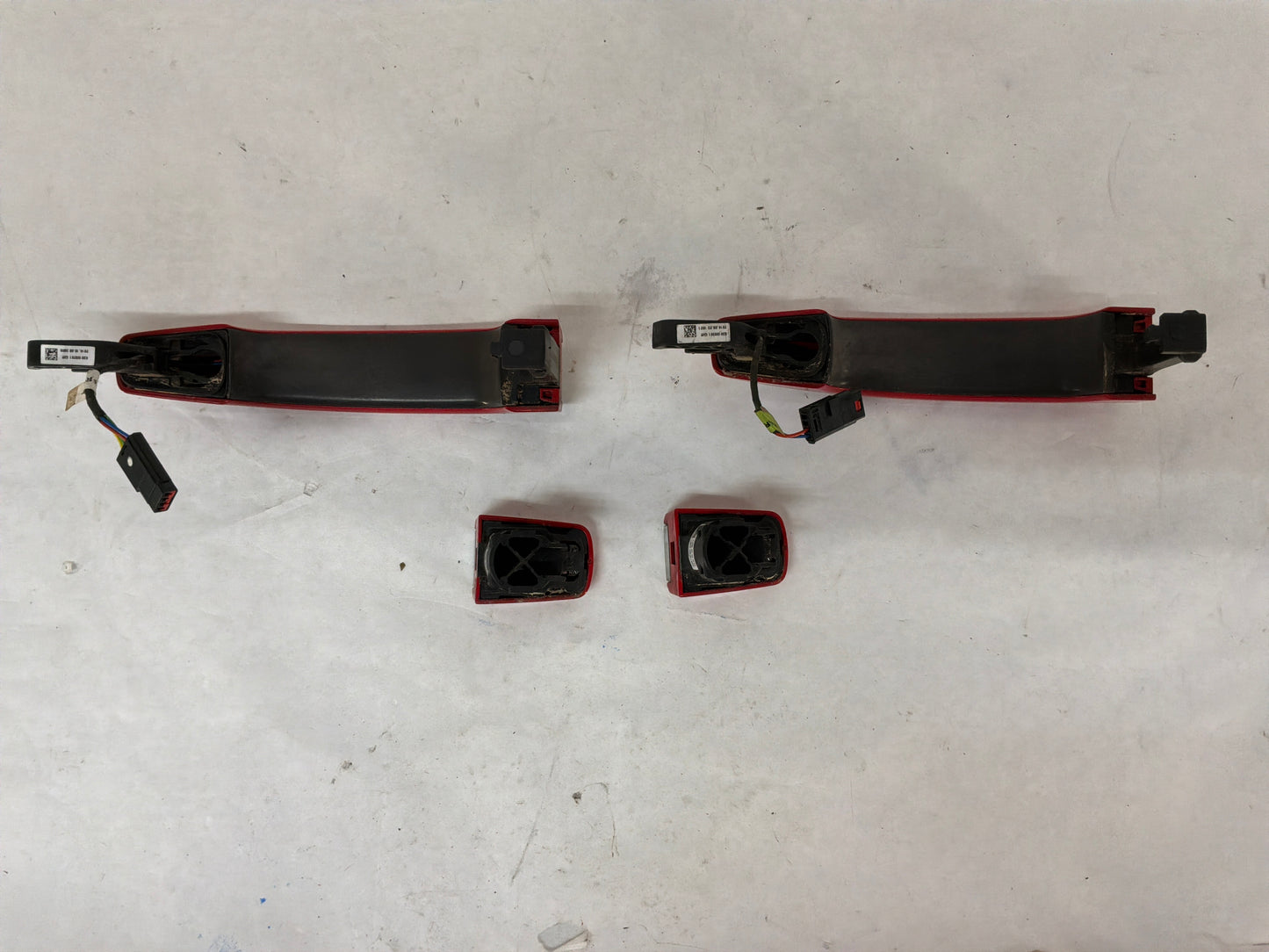 2015 Chevy SS Sedan Front & Rear RH Passenger Exterior Door Handle Red  OEM