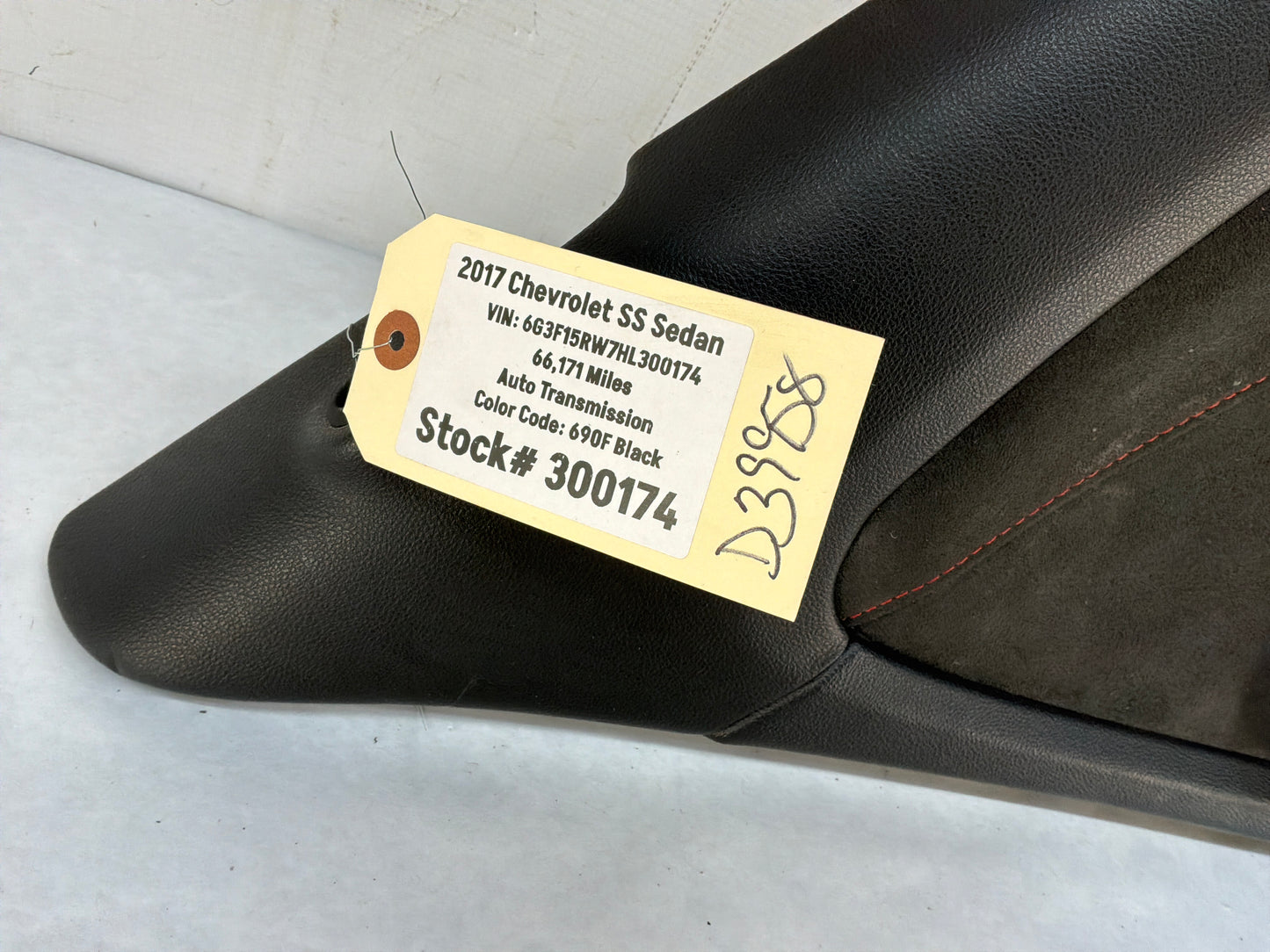 2017 Chevy SS Sedan LH Driver Rear Interior Door Panel Trim OEM