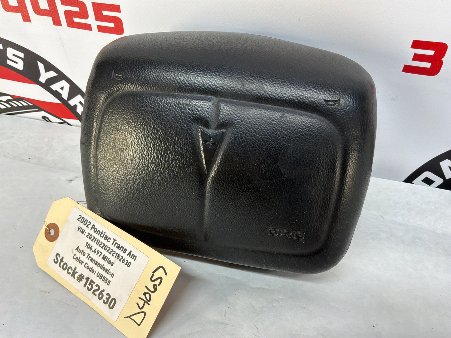 2002 Pontiac Trans Am WS6 Steering Wheel Airbag Air Bag OEM