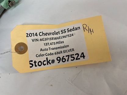 2014 Chevrolet SS Sedan RH & LH Roof Side Rail Curtain Airbag Air Bag Set OEM