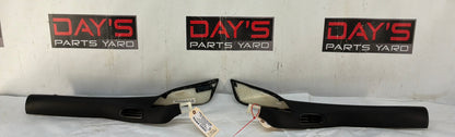 2005 Chevy C6 Corvette RH & LH Interior A Pillar Trim Panels Black OEM - Day's Parts Yard