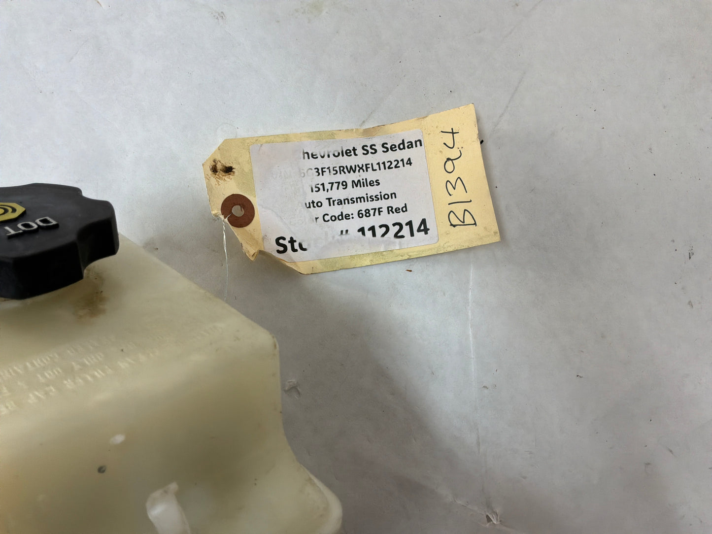2015 Chevy SS Sedan Brake Booster Master Cylinder and Reservoir OEM