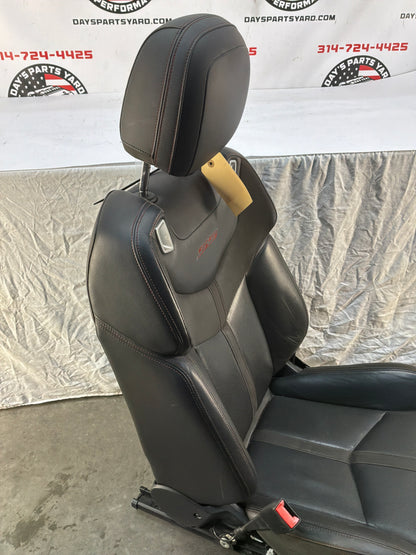 2017 Chevy SS Sedan Front LH Driver Seat Black Leather Alcantara Suede OEM