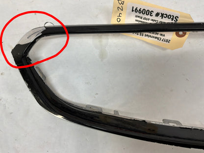 2017 Chevy SS Sedan Front Bumper Upper Grille Trim Black OEM