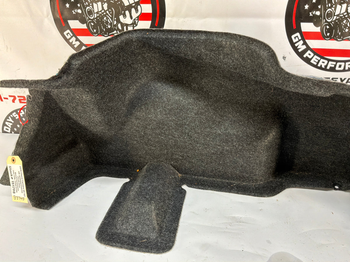 2015 Chevy Camaro SS 1LE RH Passenger Interior Quarter Panel Trunk Compartment Felt Carpet Liner OEM