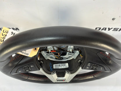 2013 Chevy Camaro ZL1 Steering Wheel w/ Buttons Black Leather OEM