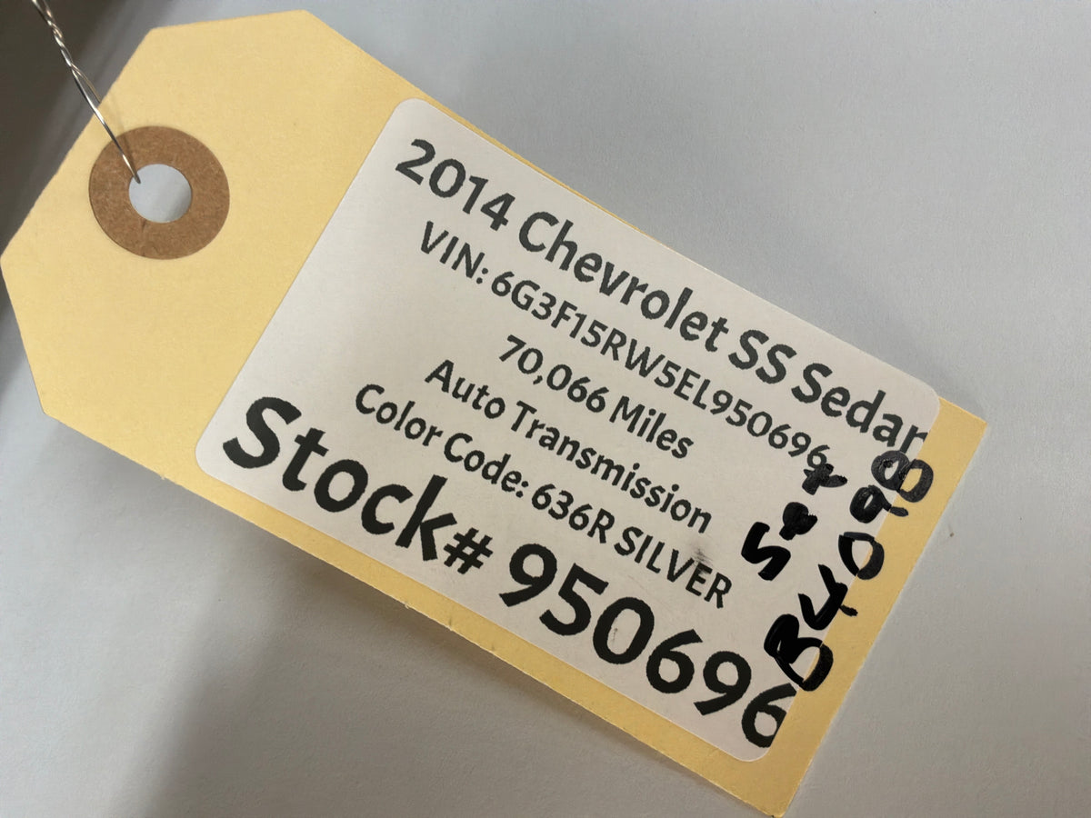 2014 Chevy SS Sedan Seats Fronts and Rears Black Leather Alcantara Suede OEM
