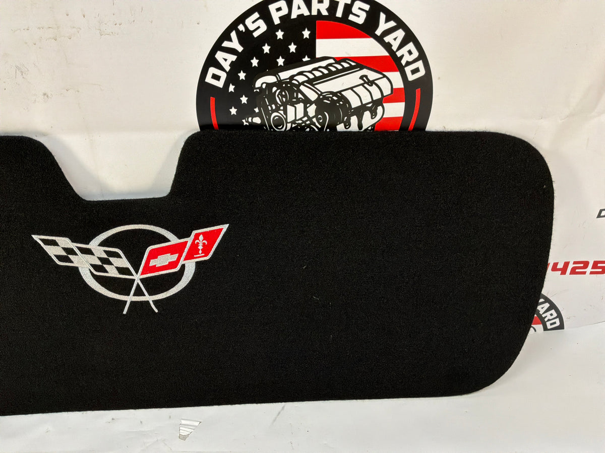 2002 Chevy Corvette Convertible Embroidered Rear Trunk Lid Carpet OEM
