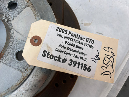 Front and rear rotors - Day's Parts Yard