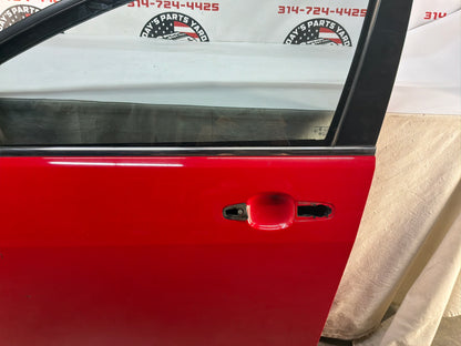 2008 Pontiac G8 GT LH Driver Front Exterior Outside Door Red OEM