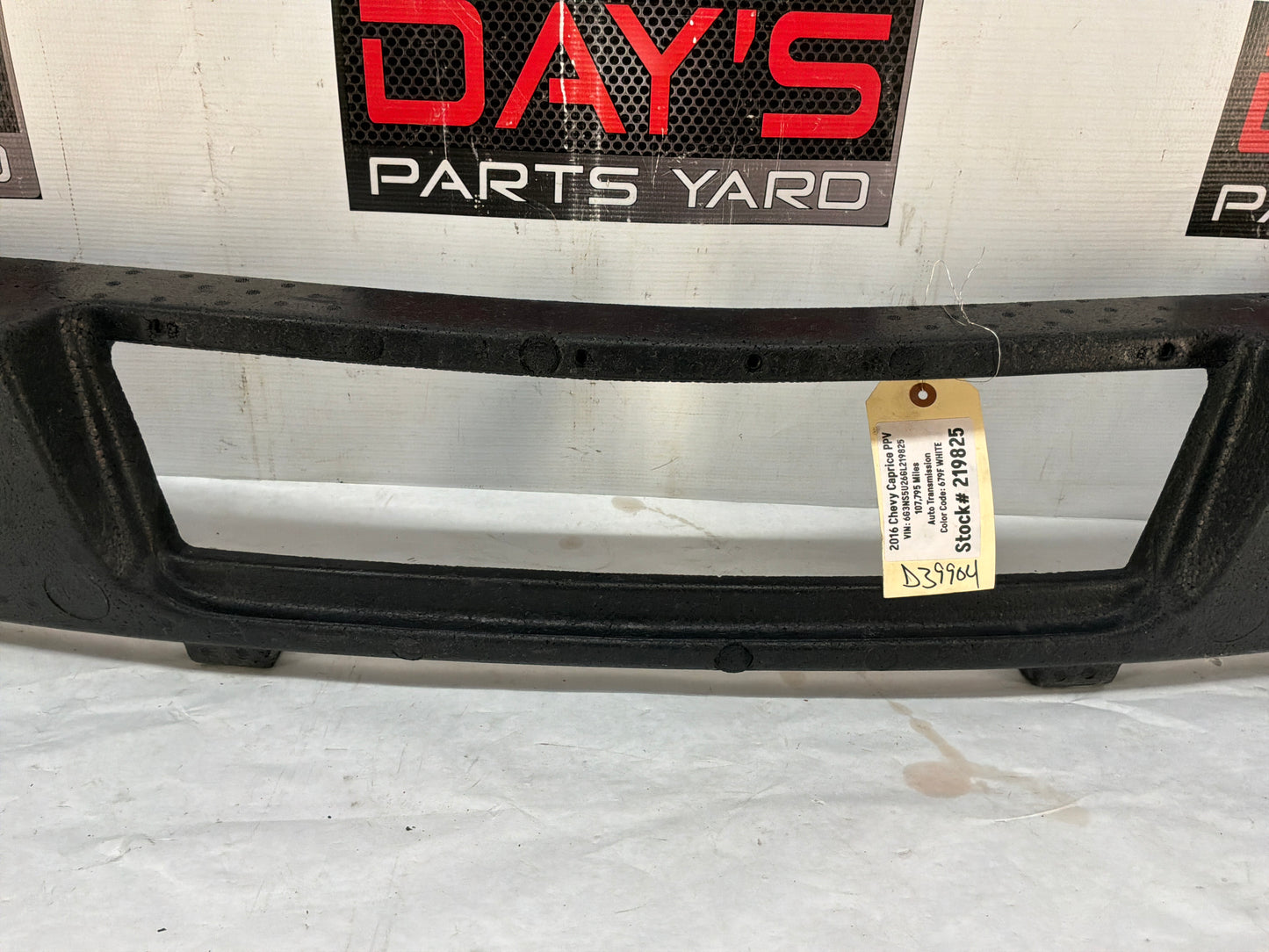 2016 Chevy Caprice PPV Rear Bumper Impact Foam Energy Absorber OEM