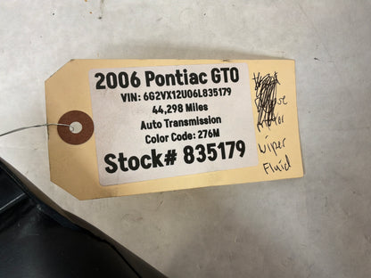 2006 Pontiac GTO Windshield Washer Pump Reservoir Tank Bottle OEM