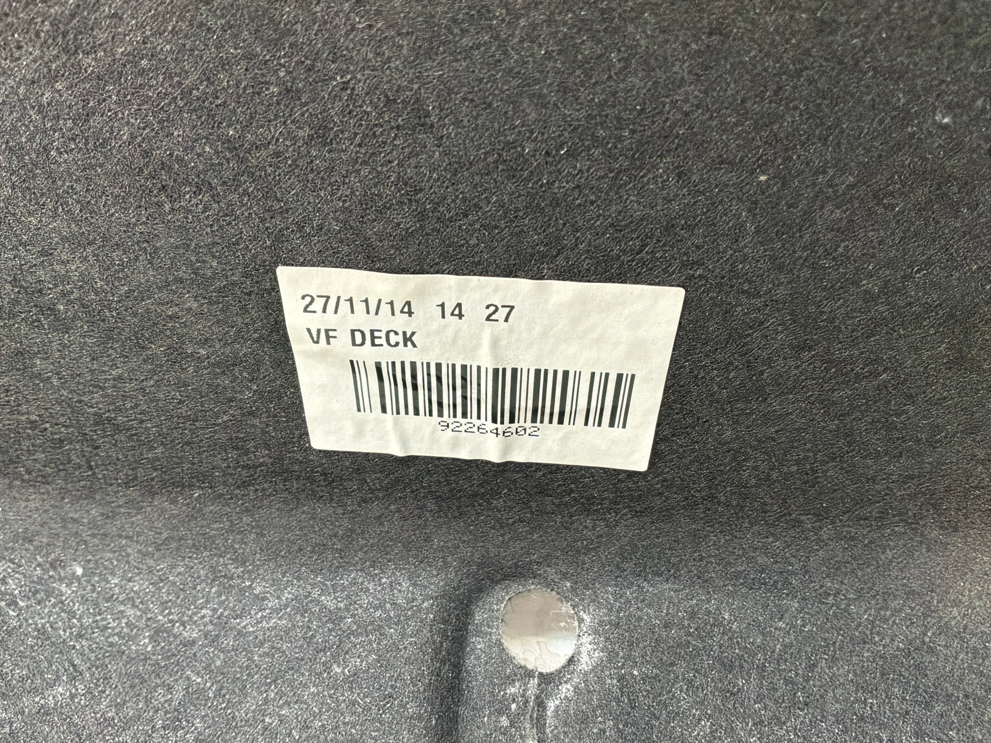 Trunk deck lid liner - Day's Parts Yard