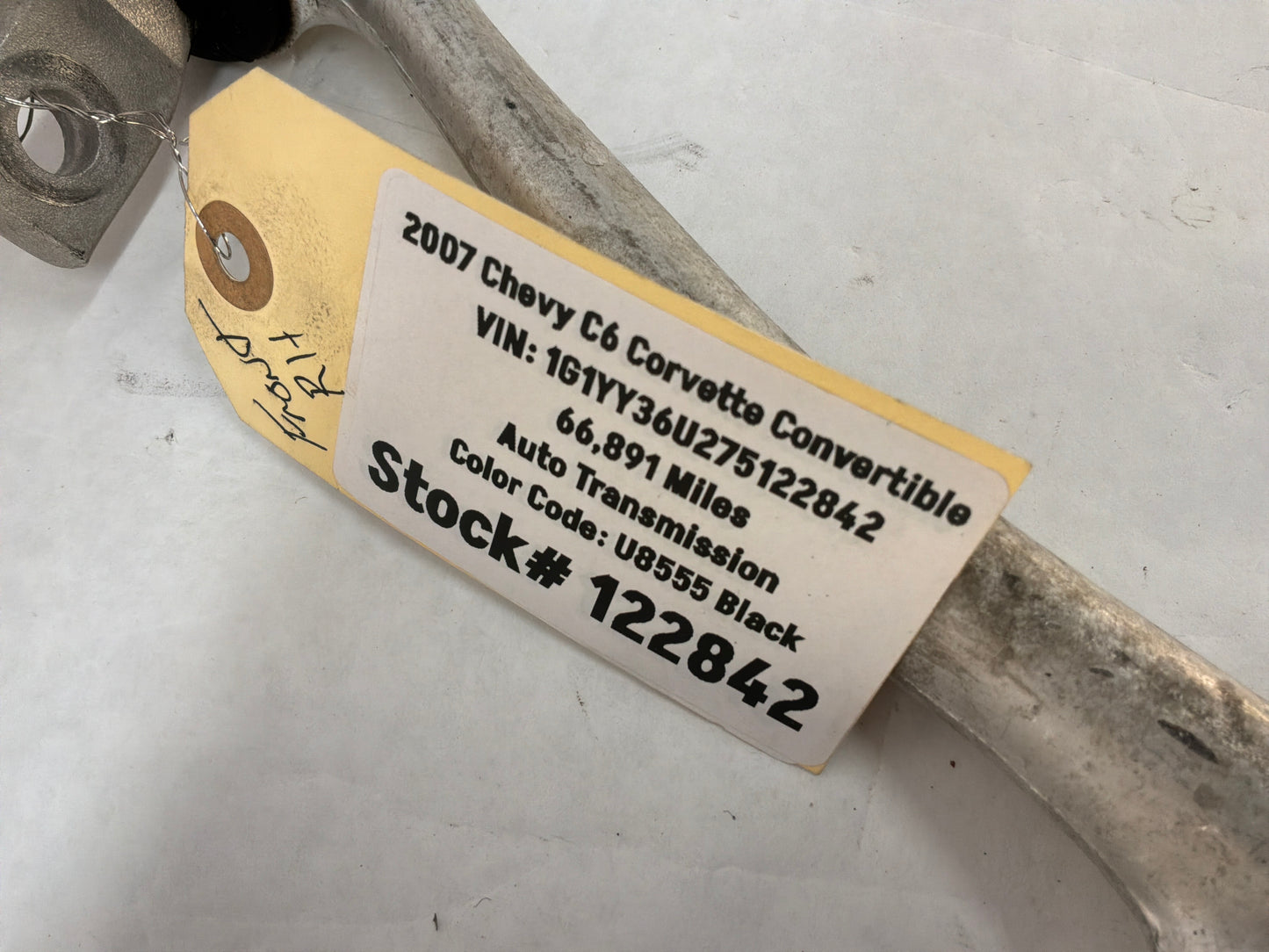 2007 C6 Corvette Convertible RH Passenger Front Suspension Upper Control Arm OEM