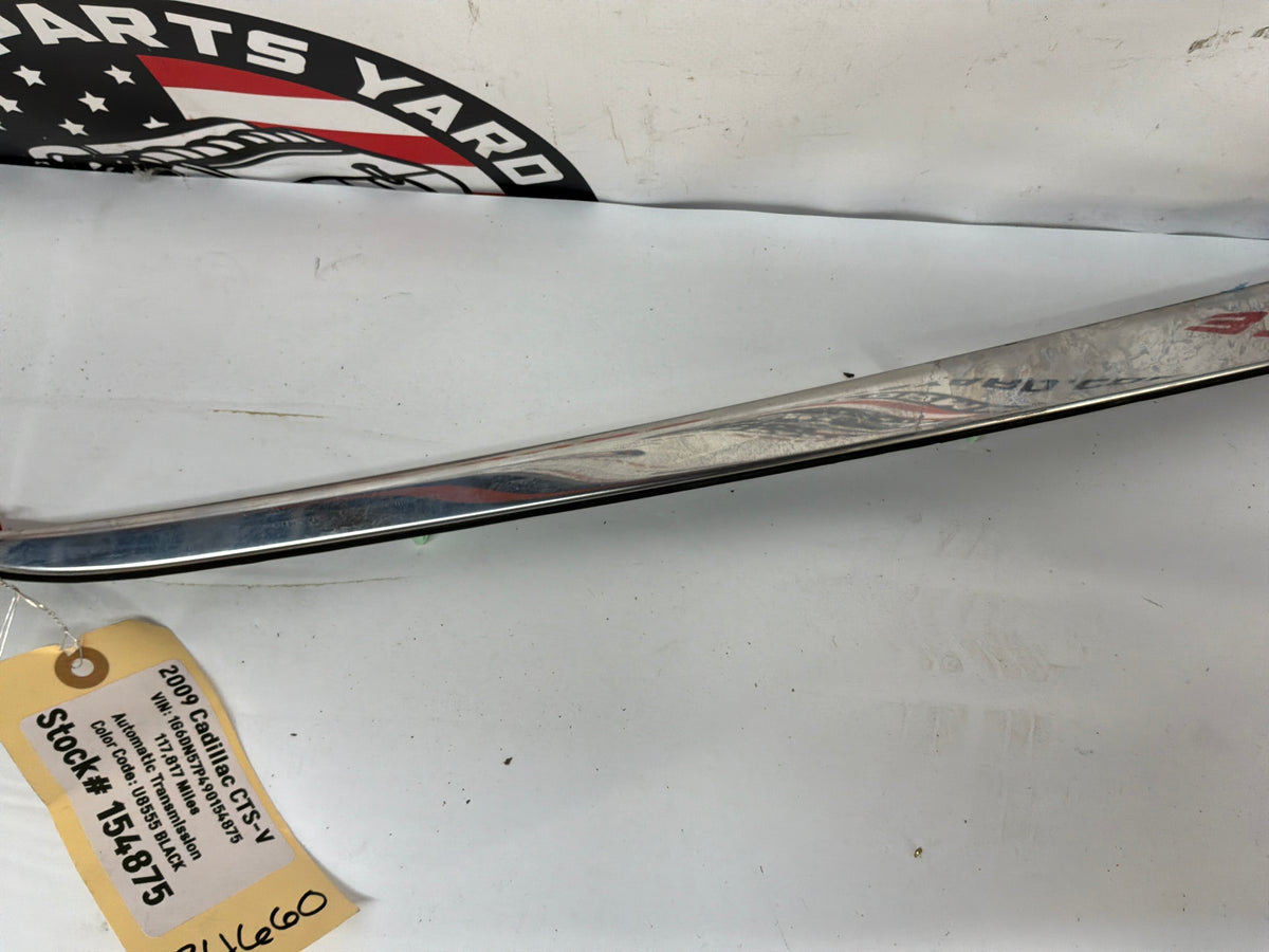 2009 Cadillac CTS-V RH Passenger Rear Roof Upper Exterior Trim Molding OEM