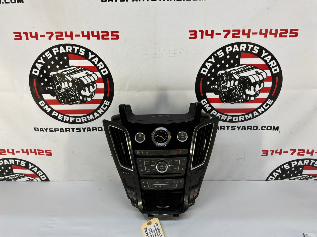 2009 Cadillac CTS-V Radio CD Navigation Climate Control Dash Panel Unit HVAC OEM