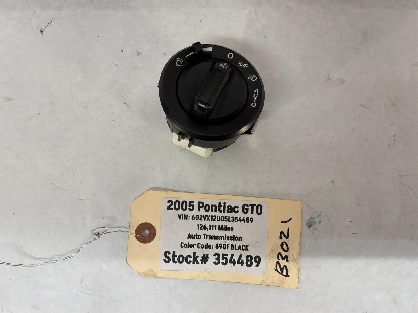 2005 Pontiac GTO Headlight Head Lamp Dash Light Dimmer Control Switch OEM
