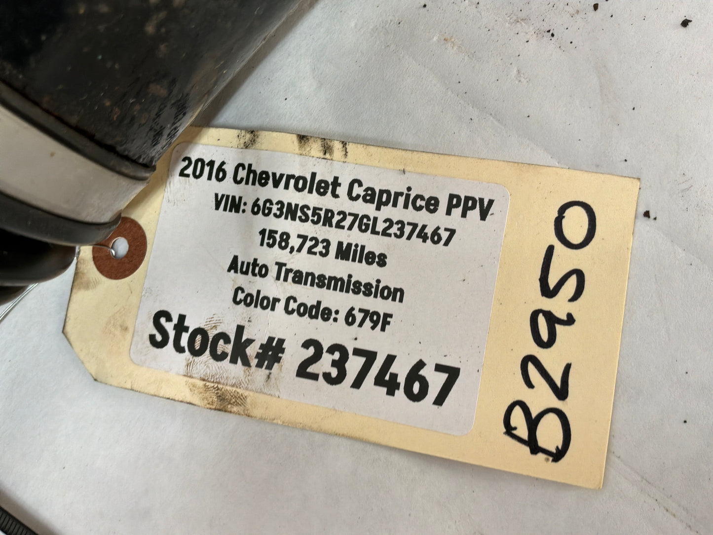 2016 Chevy Caprice PPV LH Driver Rear CV Axle Half Shaft OEM