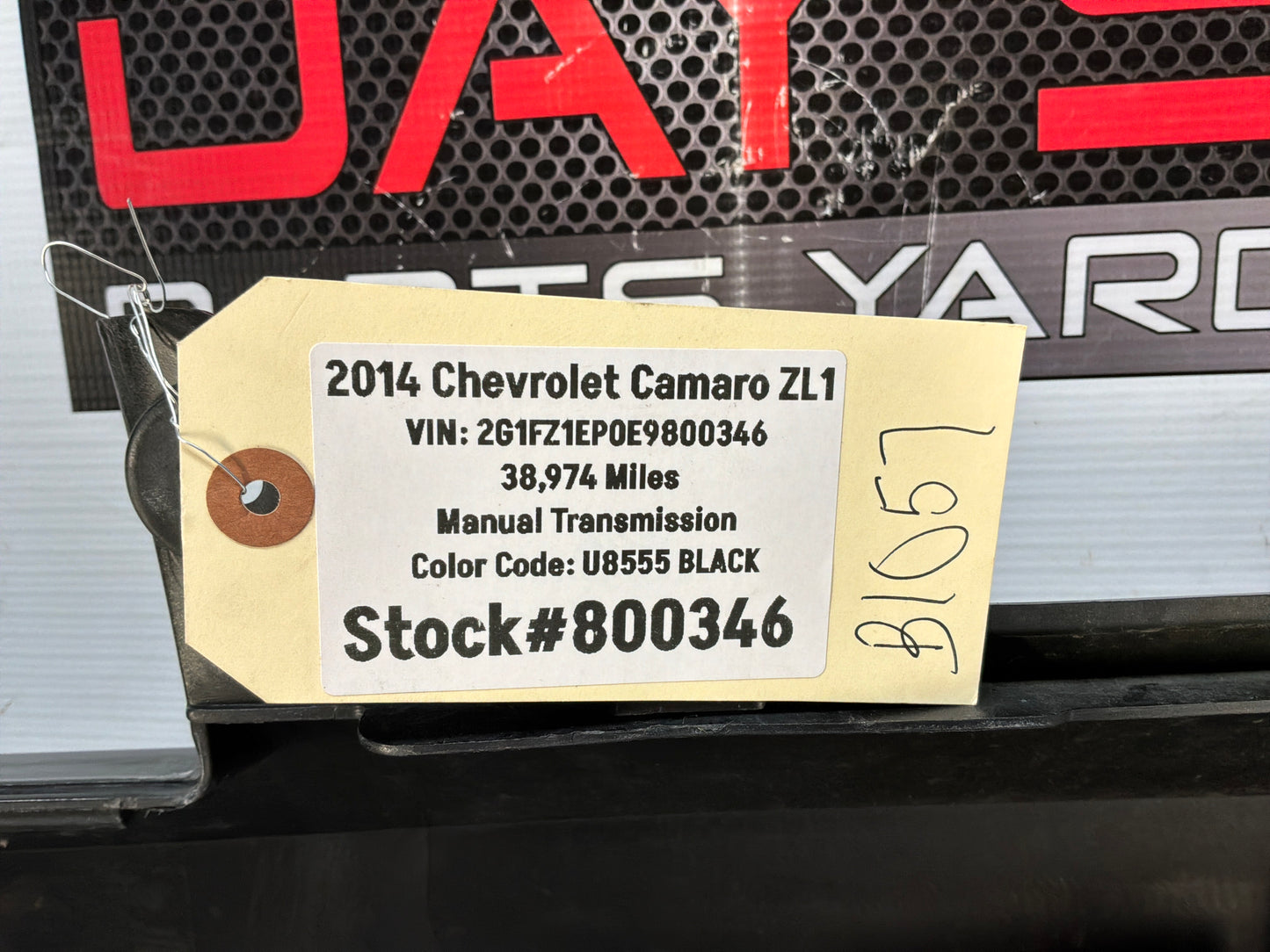 2014 Chevy Camaro ZL1 Rear Bumper Cover Black OEM