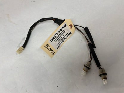 2004 Pontiac GTO License Plate Tag Light Wire Wiring Harness OEM