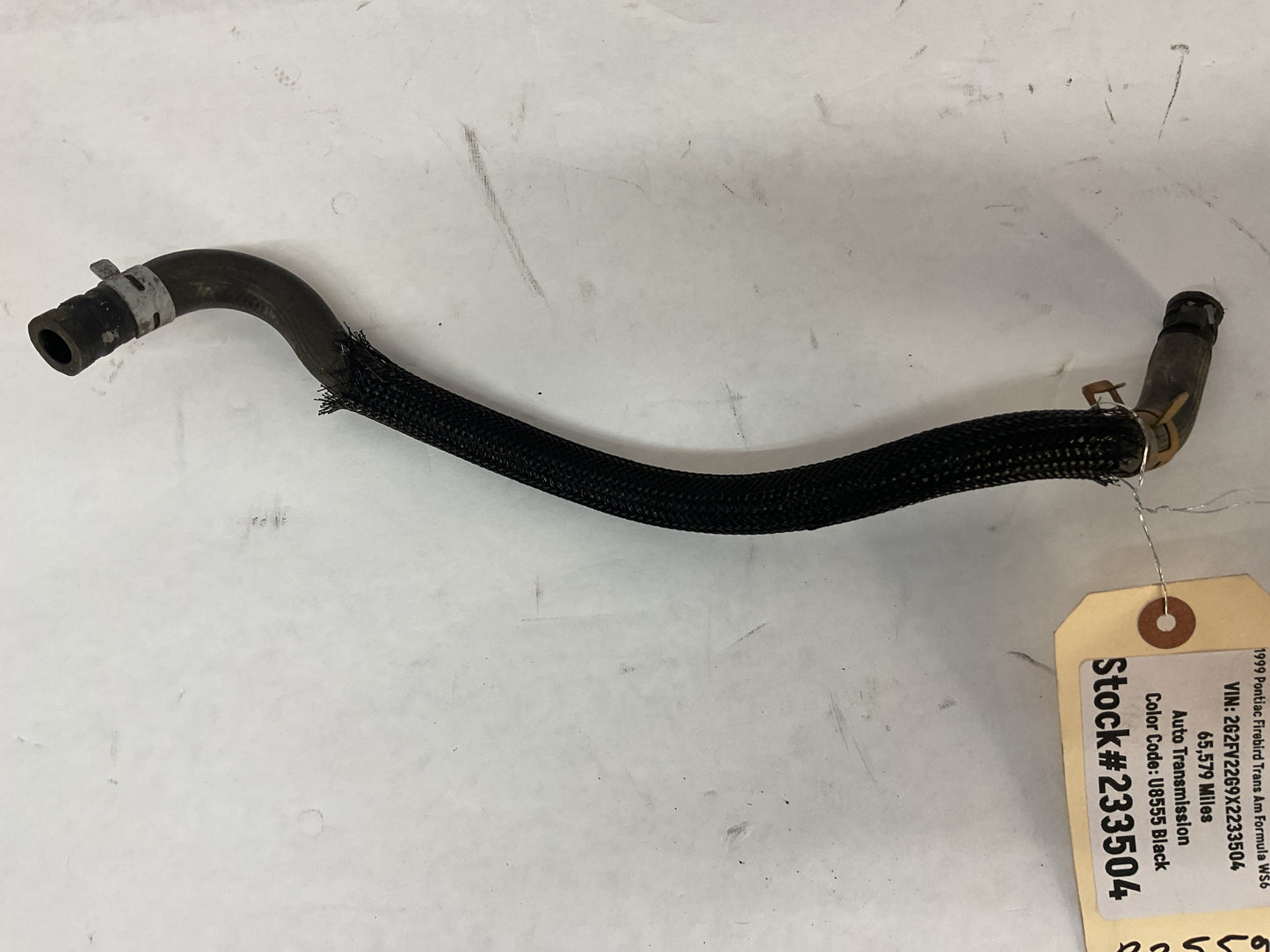 1999 Pontiac Firebird Trans Am Formula WS6 Coolant Steam Vent Tube Line Hose OEM