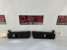 2013 Chevy Camaro SS RH & LH Sunvisors Sun Visors Shades w/ Clips Black OEM