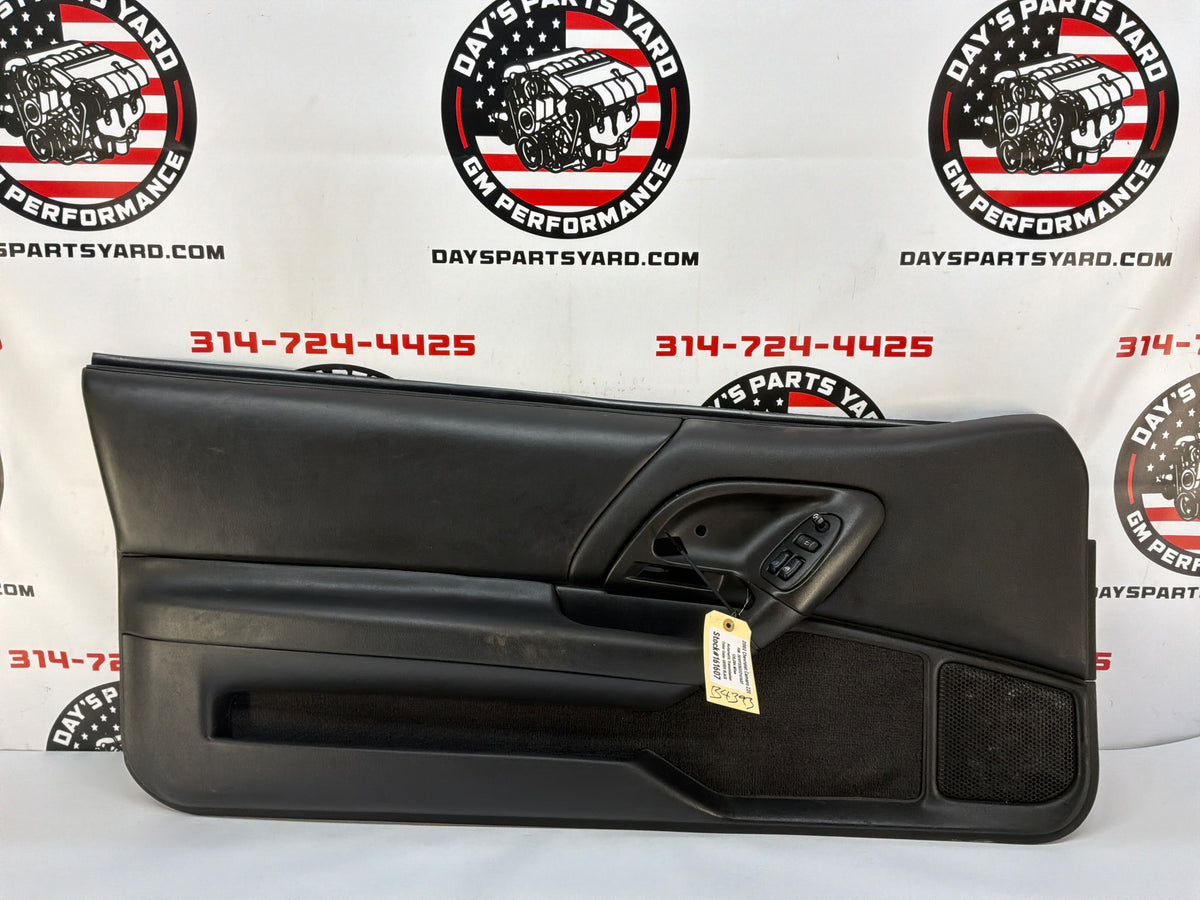 2002 Chevy Camaro Z28 LH Driver Front Interior Door Panel Ebony OEM