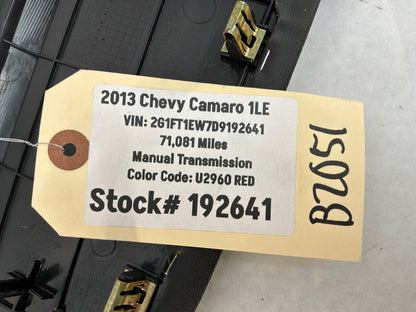 2013 Chevy Camaro 1LE Leather Dash Vent Trim Molding Panel Insert OEM