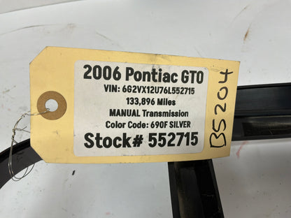 2006 Pontiac GTO Center Console Shifter Bezel Trim Plate Window Switches OEM